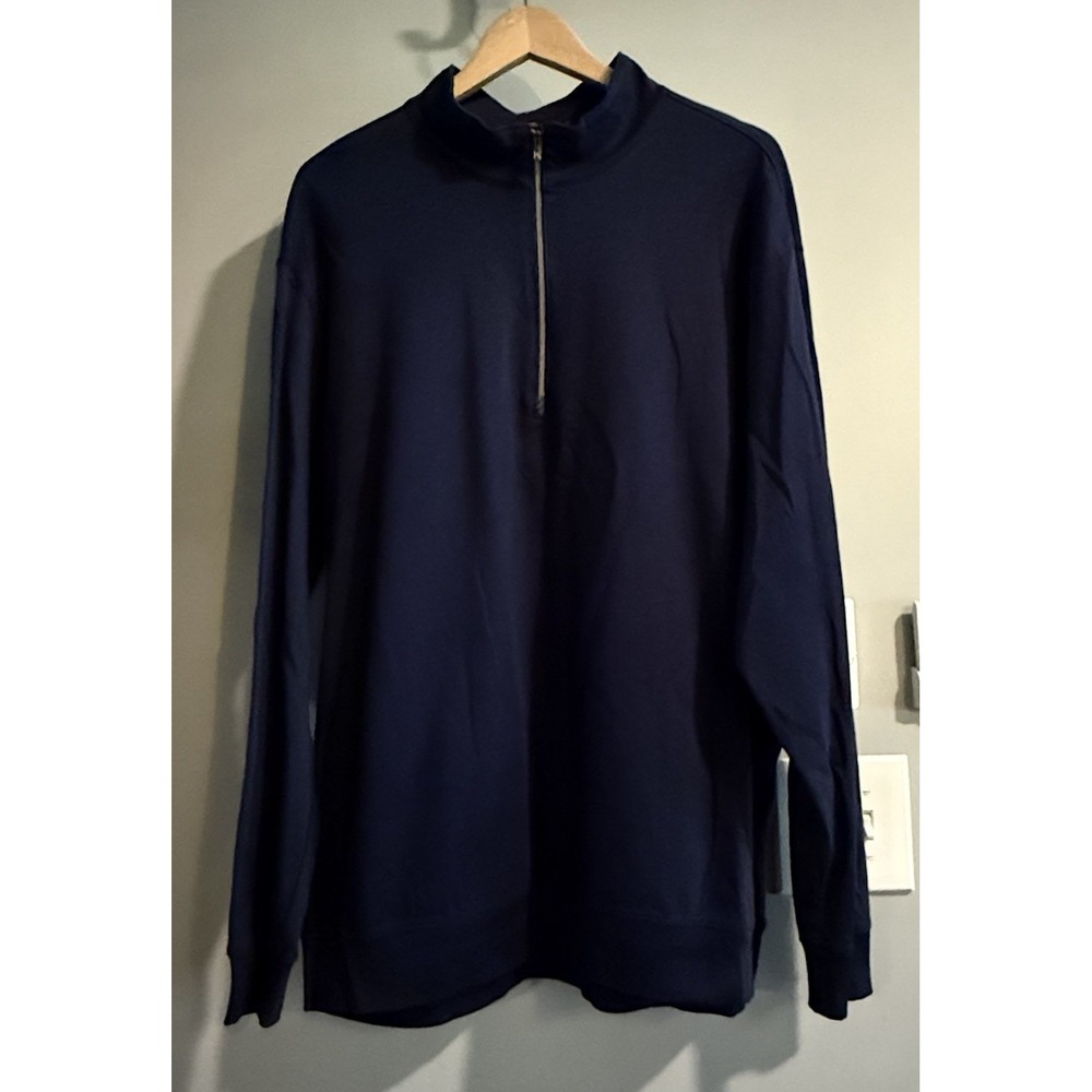 Tiger Woods‎ Sweater 1/4 Zip Golf Athletic Cotton Stretch Pullover Men's XXL